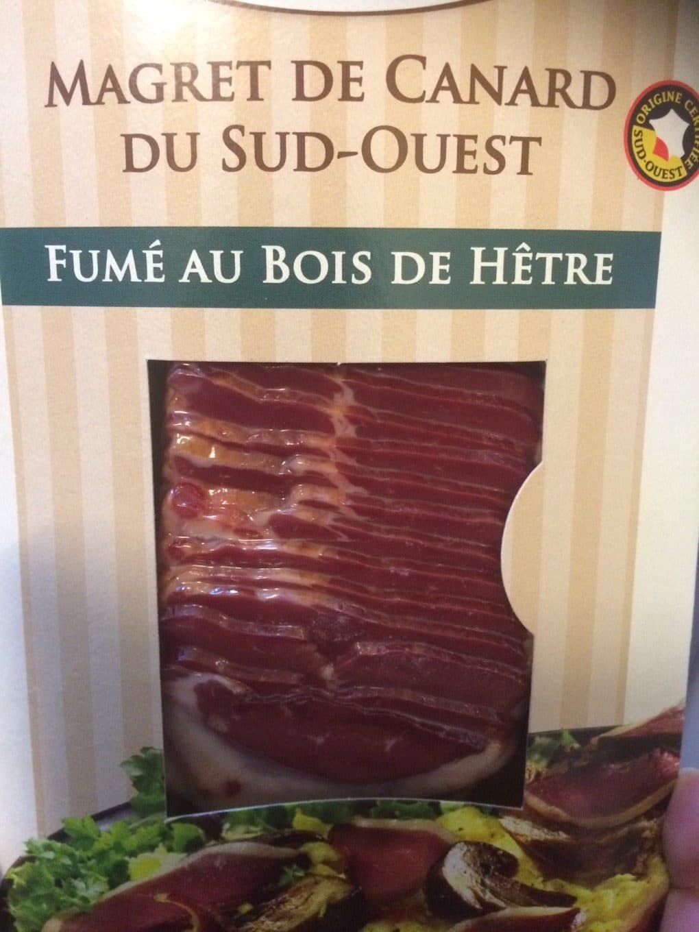 Terres Paysannes Magret de canard du sud ouest fumé au bois d'hêtre packshot