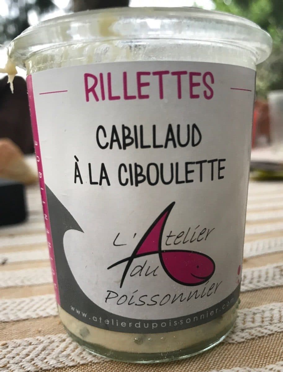L'atelier du poissonnier Rillettes cabillaud a la ciboulette packshot