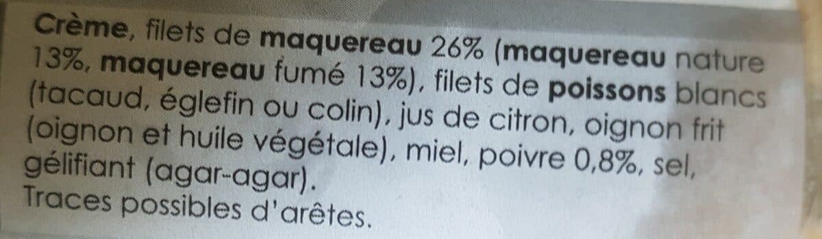L'Atelier du Poissonnier Rillettes de maquereaux "façon boucane" packshot