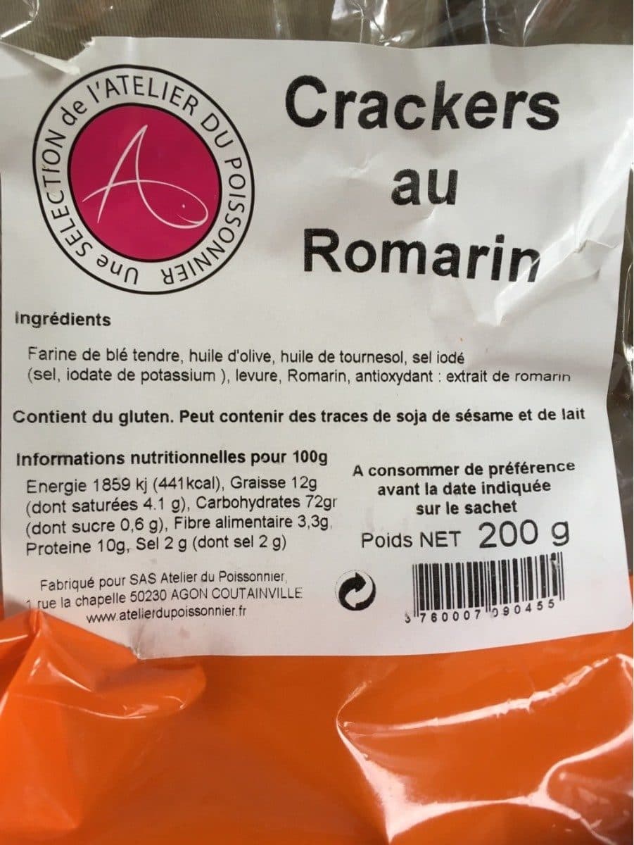 L'Atelier du Poissonnier Crackers packshot