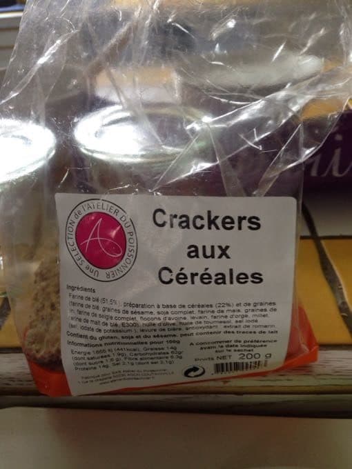 Atelier Du Poissonnier Crackers Aux Céréales packshot