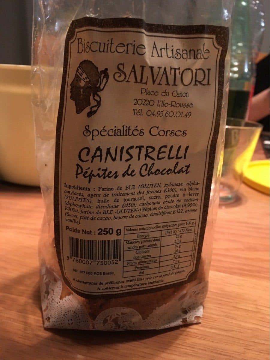 Open Food Facts Canistrelli Pepites de Chocolat packshot