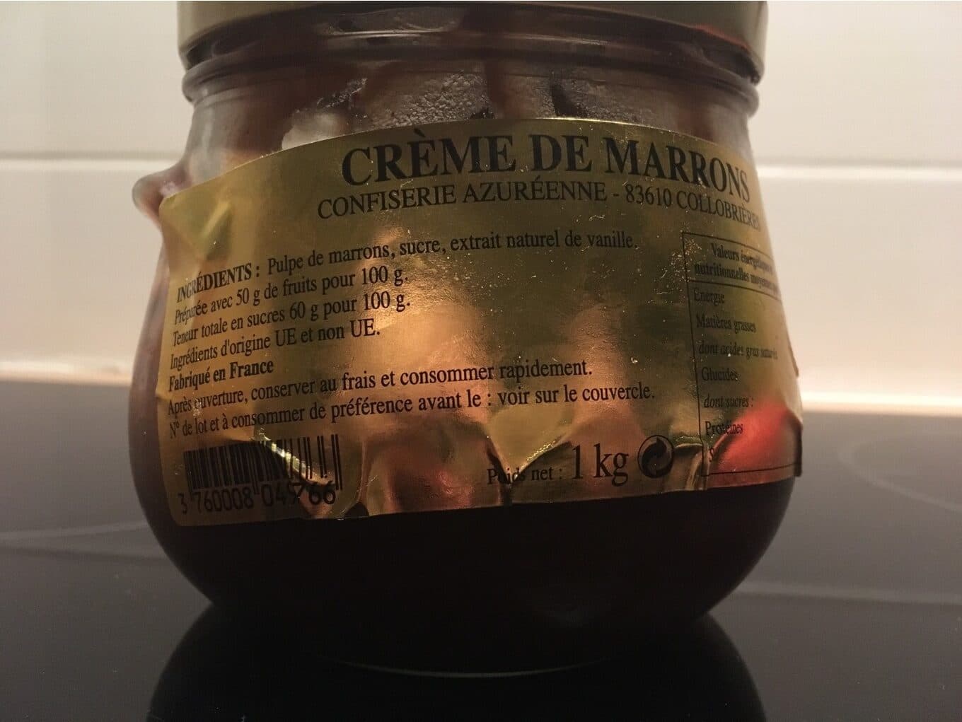 Confiserie Azureenne Creme de marron de Collobrieres packshot