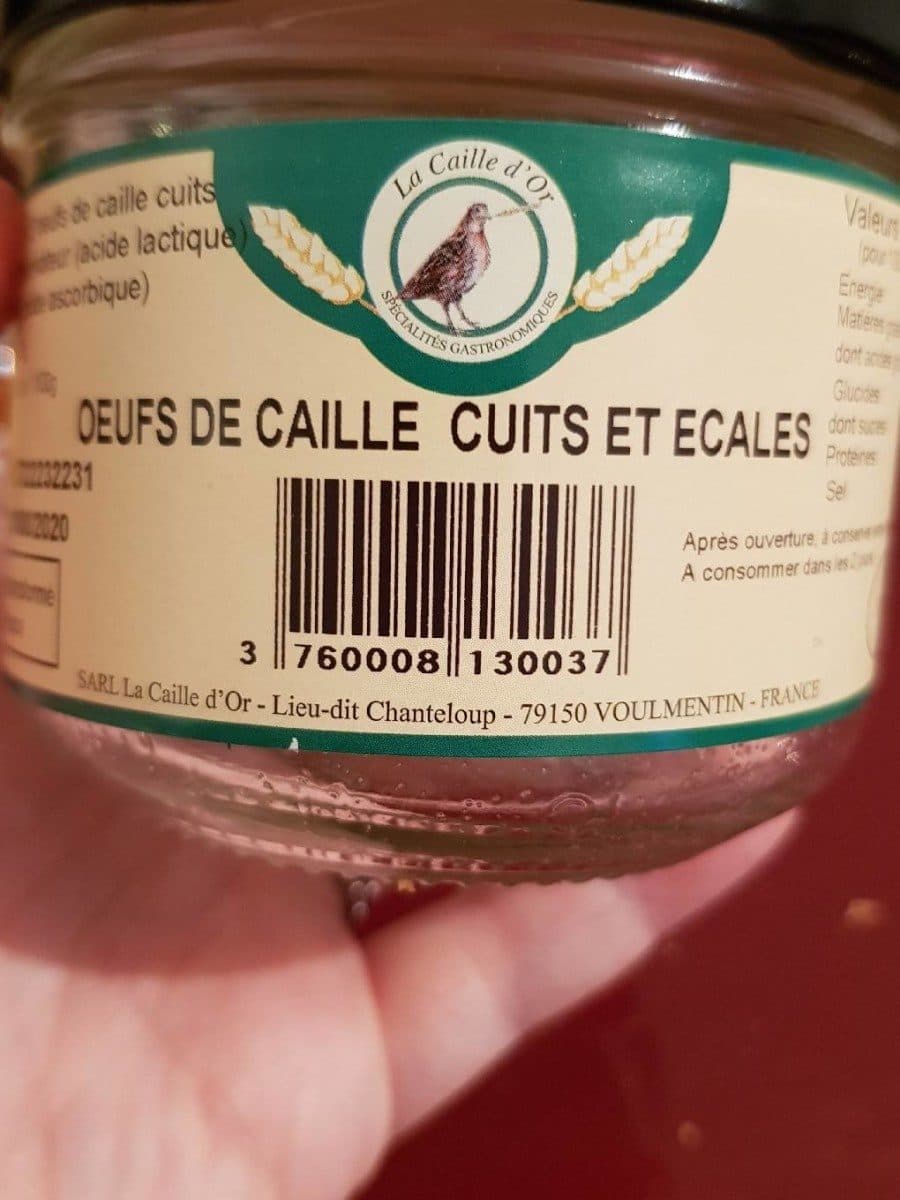 Open Food Facts Oeufs de caille et ecales packshot