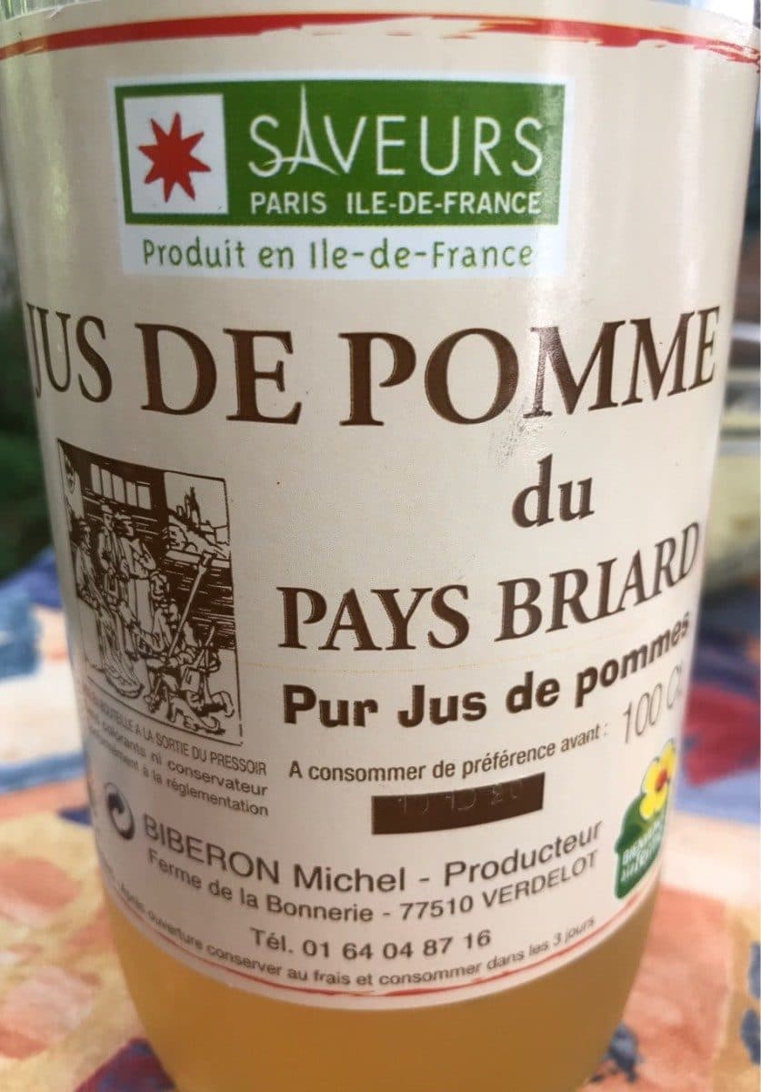 Open Food Facts Jus de pommes du Pays Briard packshot