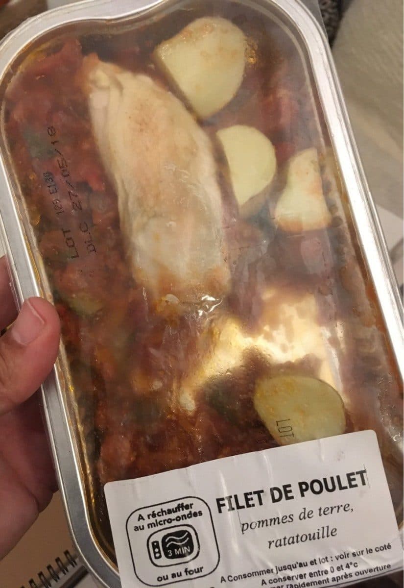 Open Food Facts Filet de poulet (pommes de terre, ratatouille) packshot