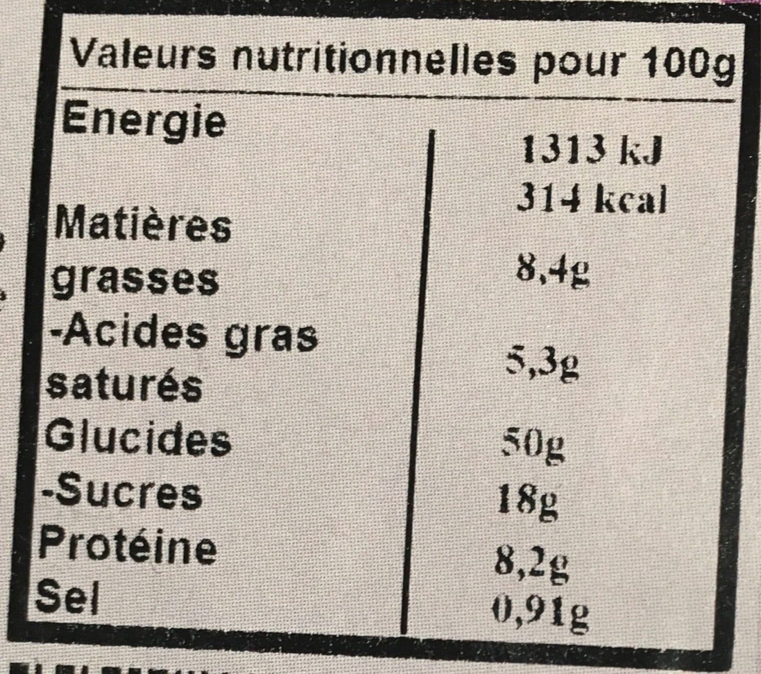 Les Délices des 7 Vallées Coquilles de Noël Raisin packshot