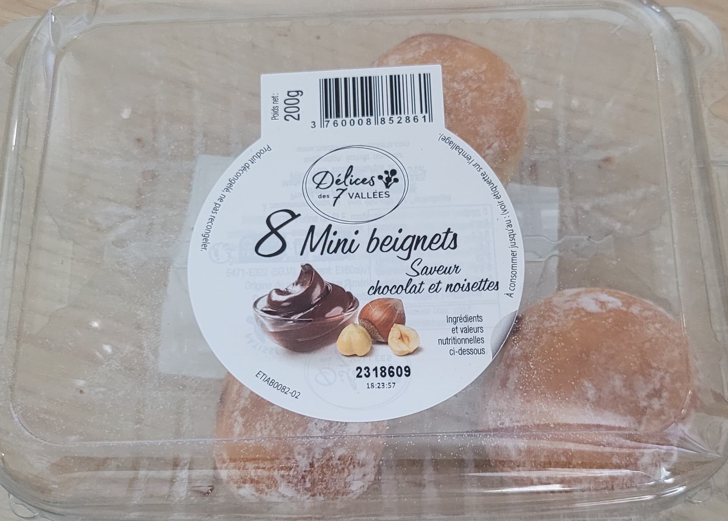 Les Délices des 7 Vallées Mini beignets fourrés chocolat noisettes packshot