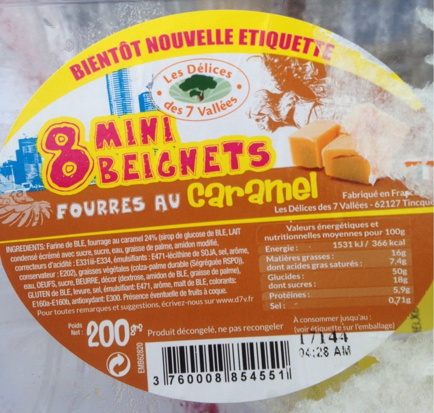 Les Délices Des 7 Vallées 8 Mini Beignets Fourrés au Caramel packshot