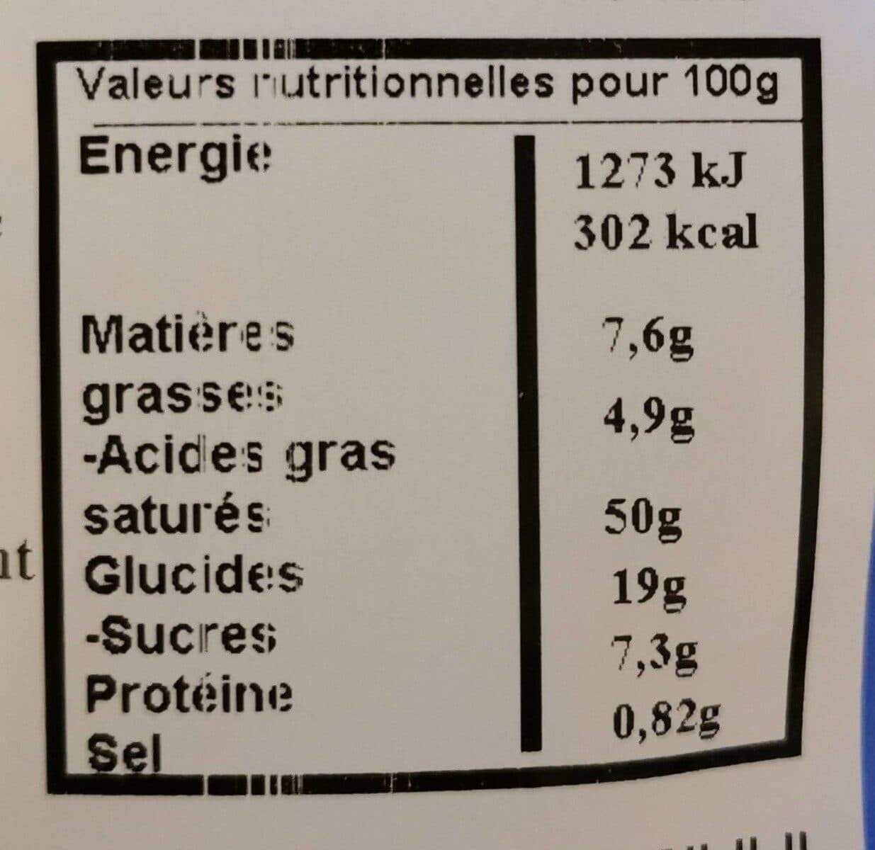 Les Délices des 7 Vallées Coquille de Noël Sucre packshot