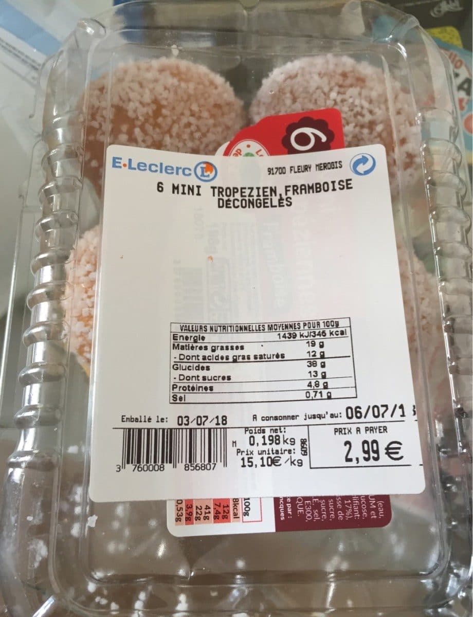 Les Délices des 7 Vallées Mini tropezien framboise packshot