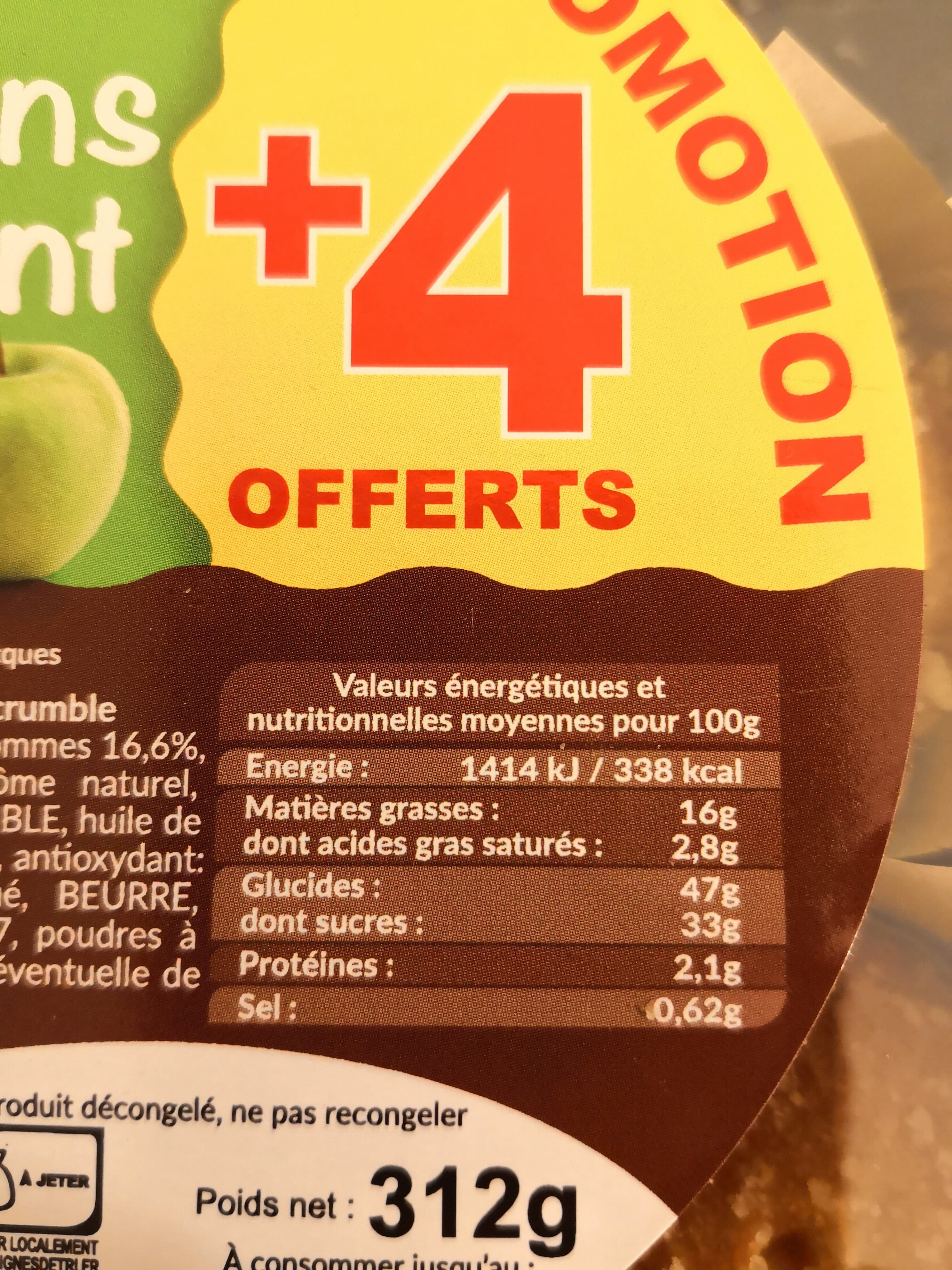 Délice des 7 vallées 8 mini muffins cœur fondant aux pommes packshot