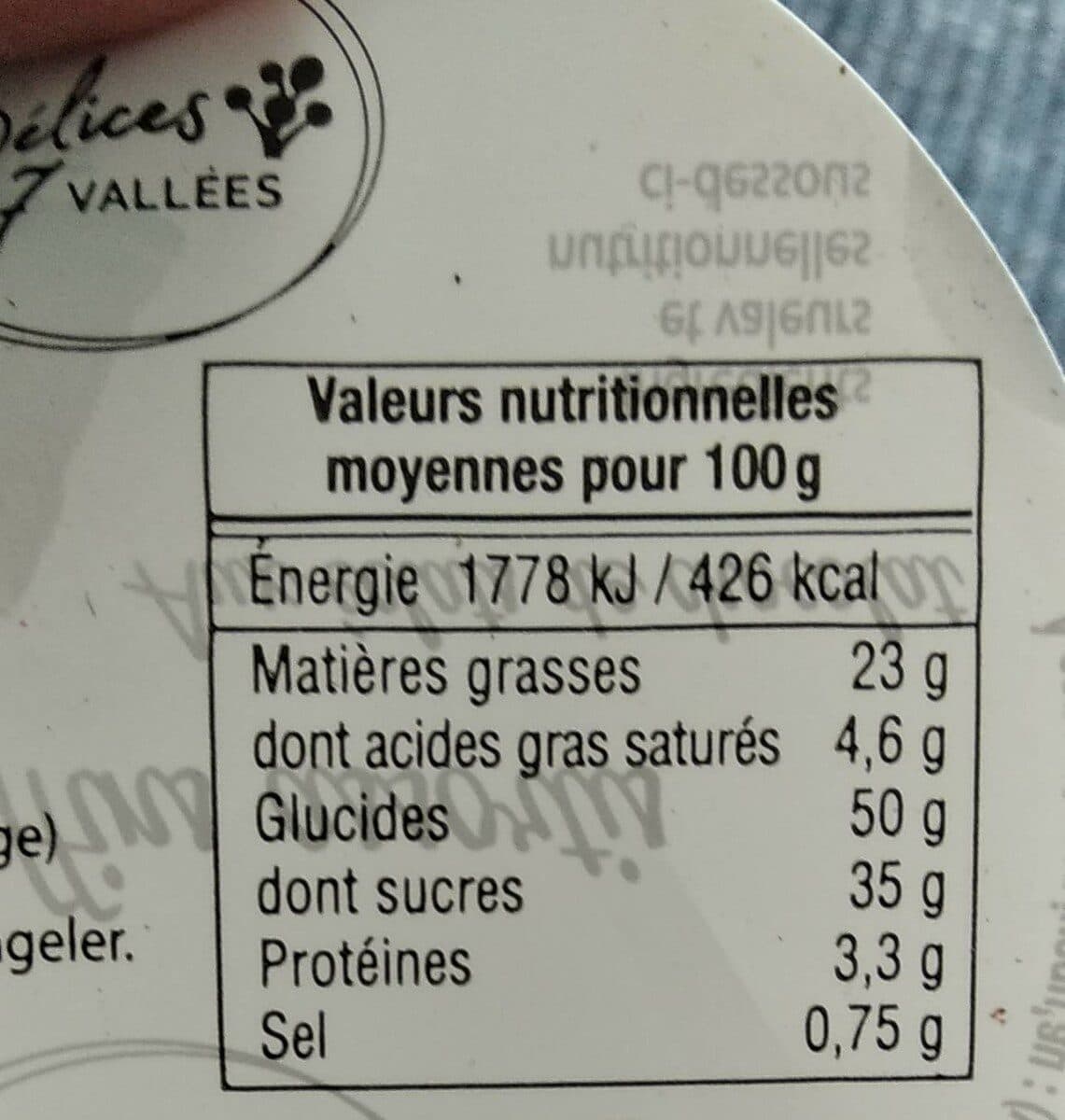 Les Délices des 7 Vallées 4 Muffins - assortis aux éclats de chocolat packshot