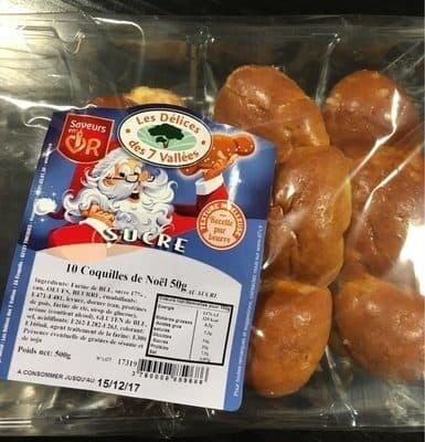 Les Délices des 7 Vallées Coquilles de noël packshot