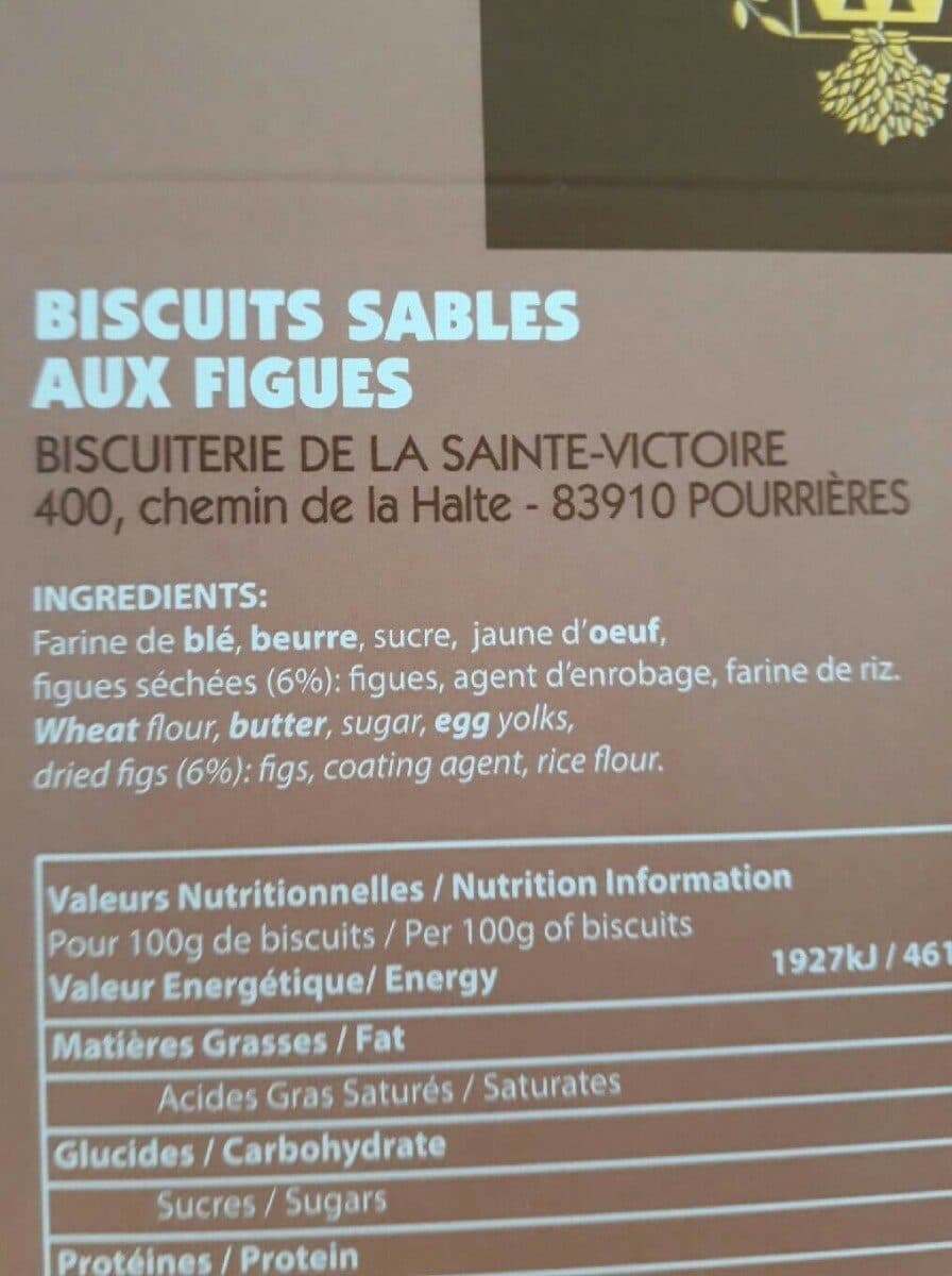 Biscuiterie de la Sainte Victoire Biscuit à la figue packshot