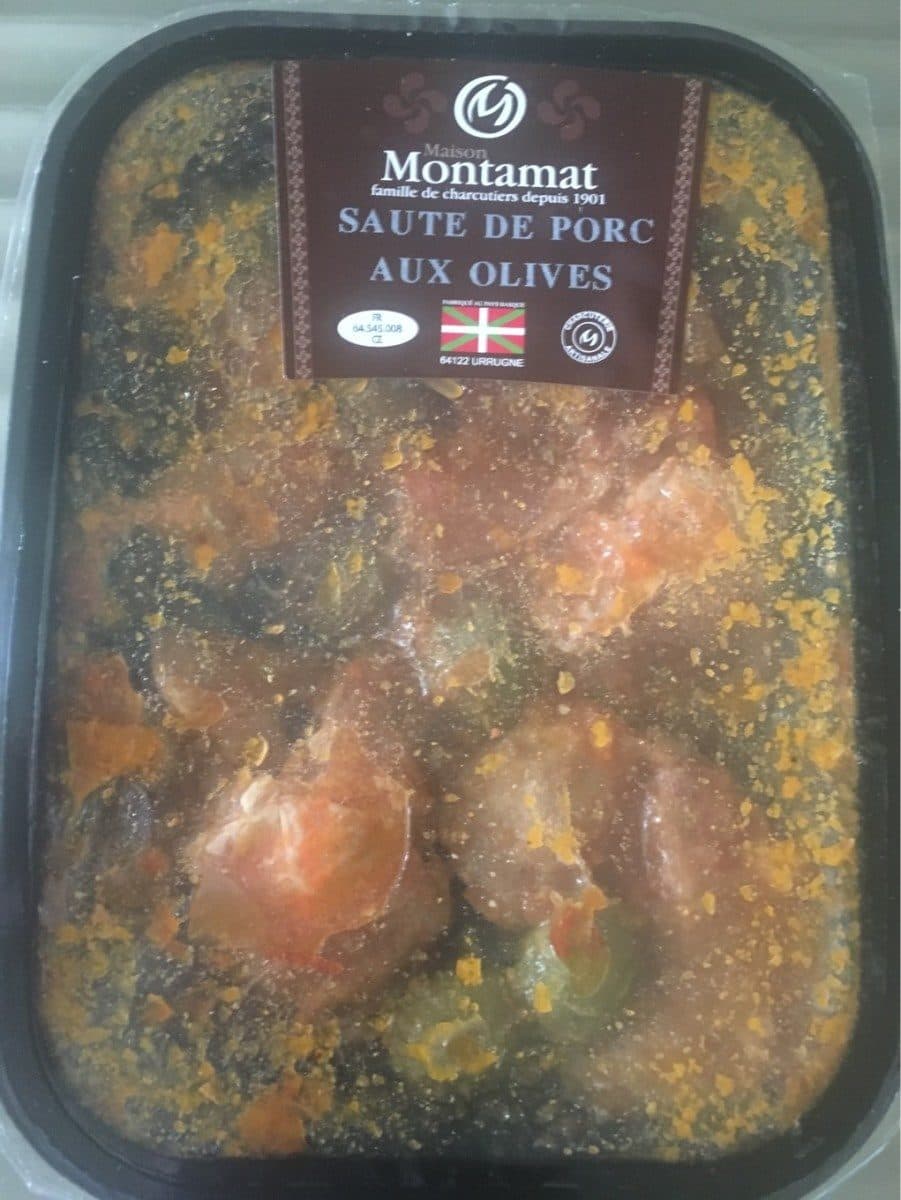 Montamat Sauté de porc aux olives packshot