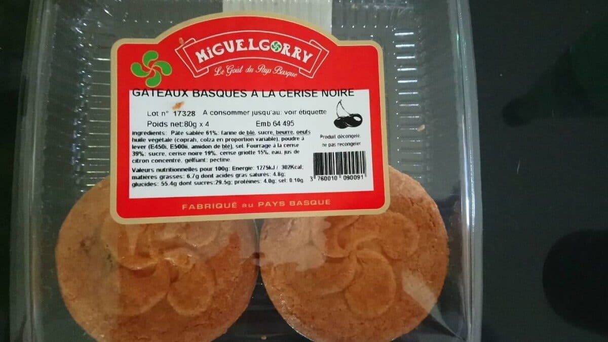 Miguelgorry Gâteaux Basques à la cerise noire packshot