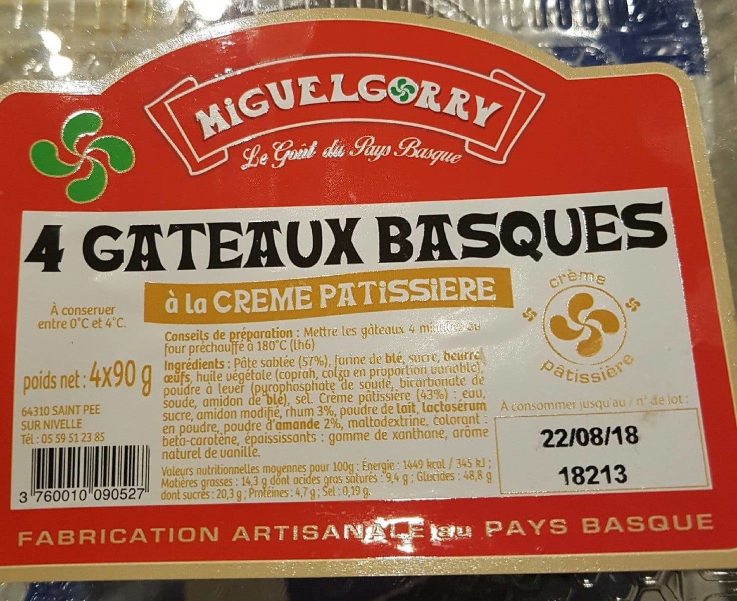 MiguelGorry Gâteaux basques a la crème pâtissière packshot