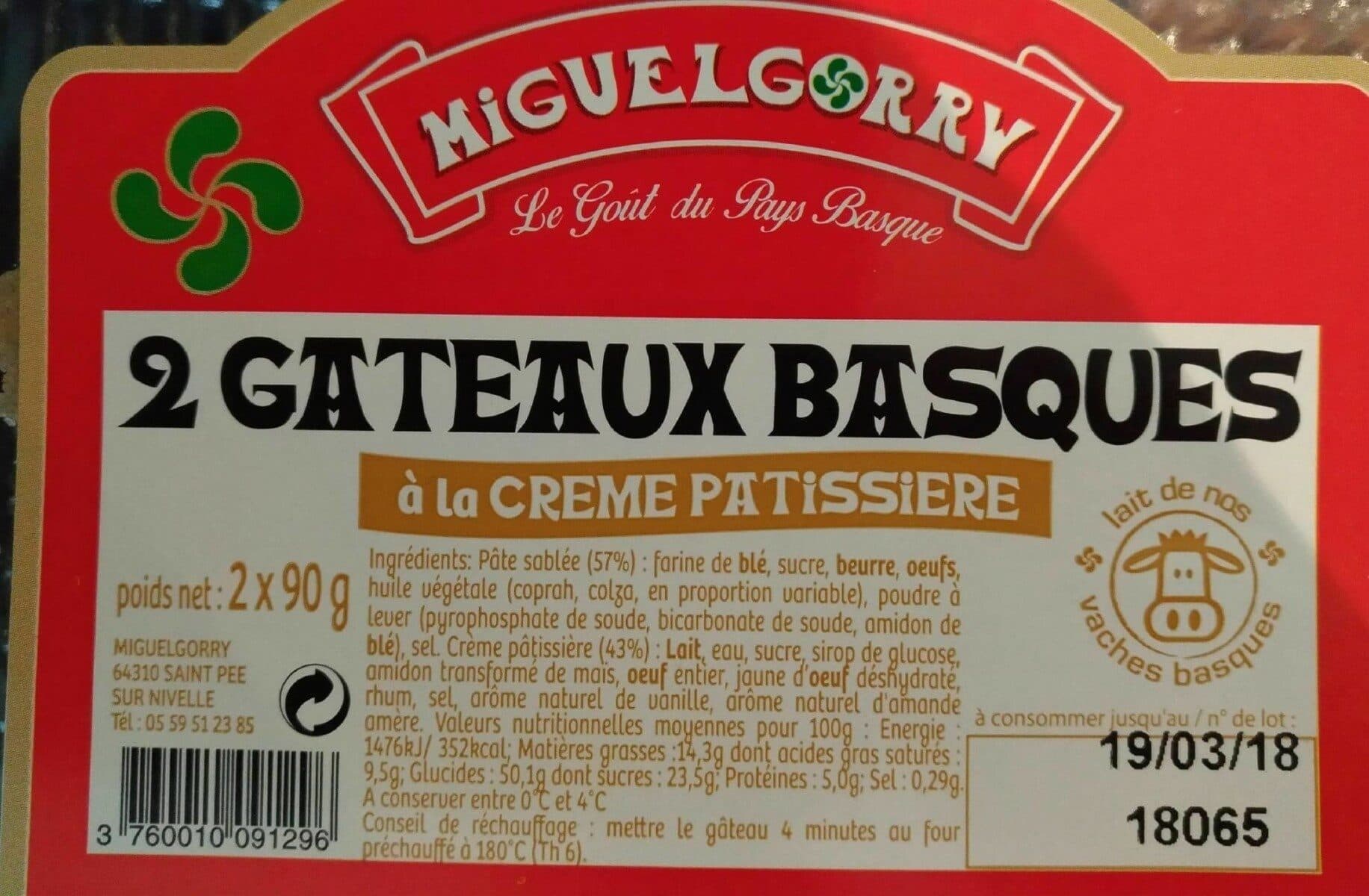 Miguelgorry Gâteaux basques packshot