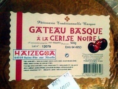 Haizegoa Gâteau Basque à la cerise noire packshot