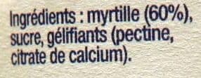 Les Confituriers du Vieux Chérier Préparation de fruits, Myrtille packshot