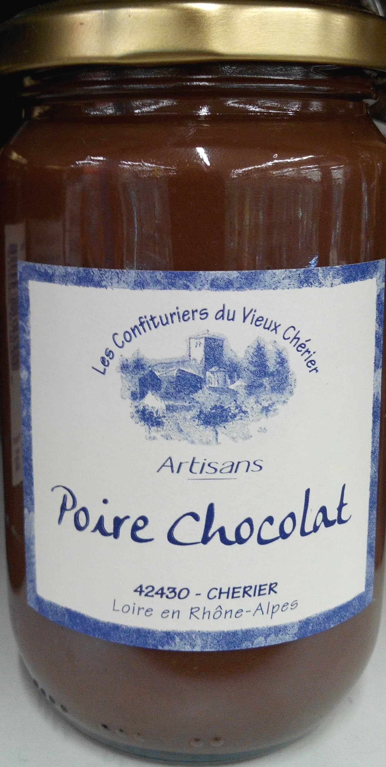 Les Confituriers du Vieux Chérier Poire Chocolat packshot