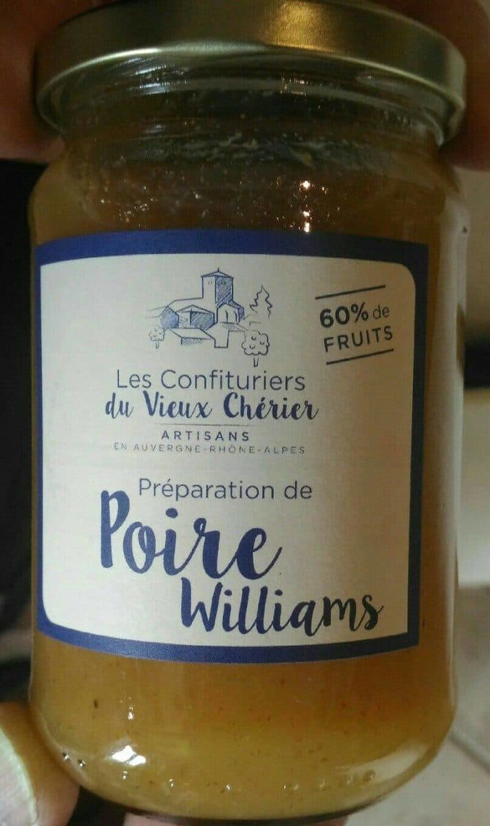 Les Confituriers du Vieux Chérier Confiture poire Williams packshot
