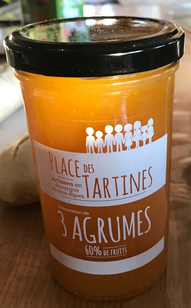 Les Confitures Du Vieux Chérier Place des tartines 3 Agrumes packshot