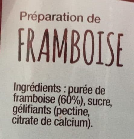 Place des Tartines Framboise packshot