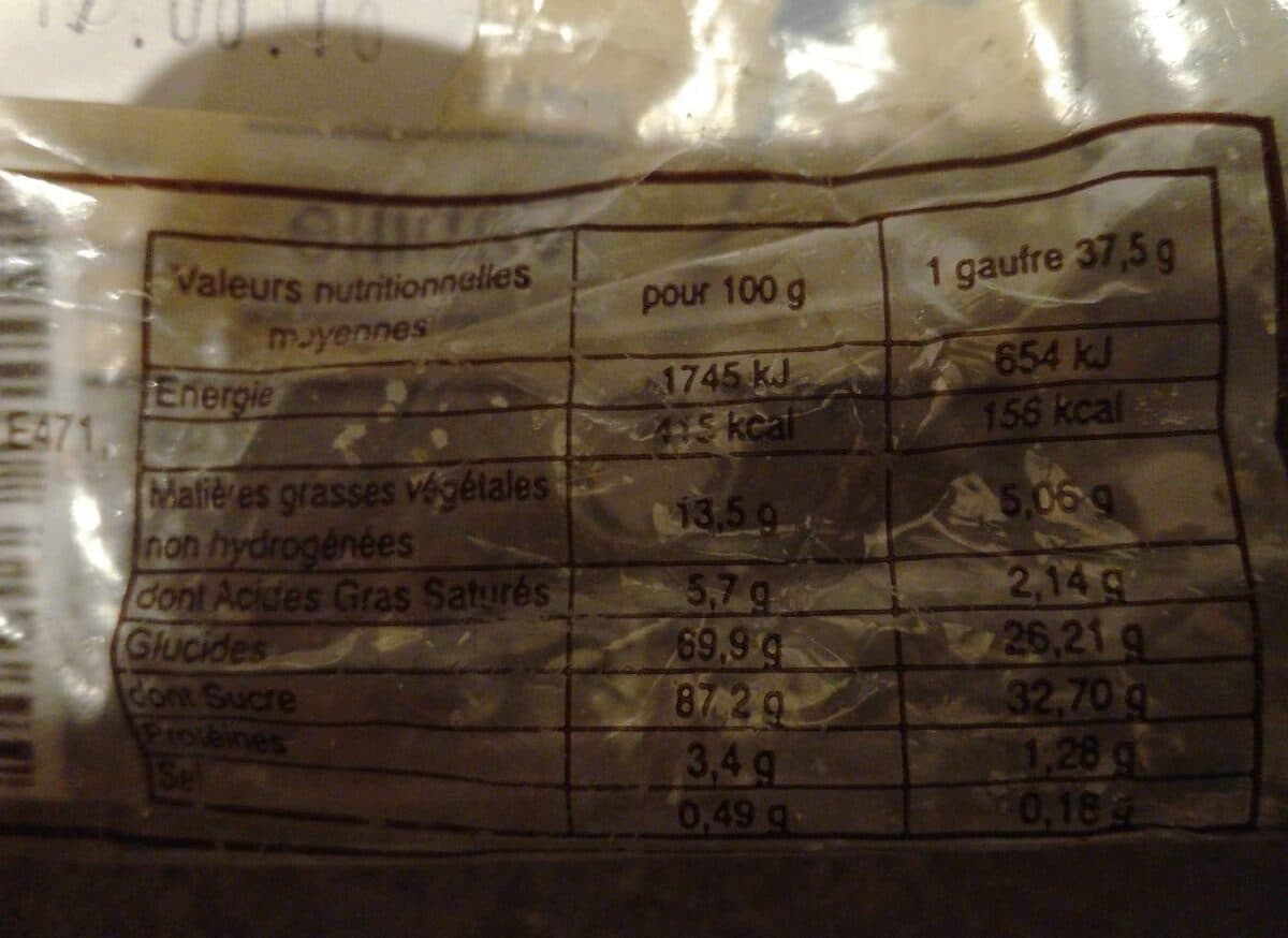 Open Food Facts La gaufre du Nord packshot