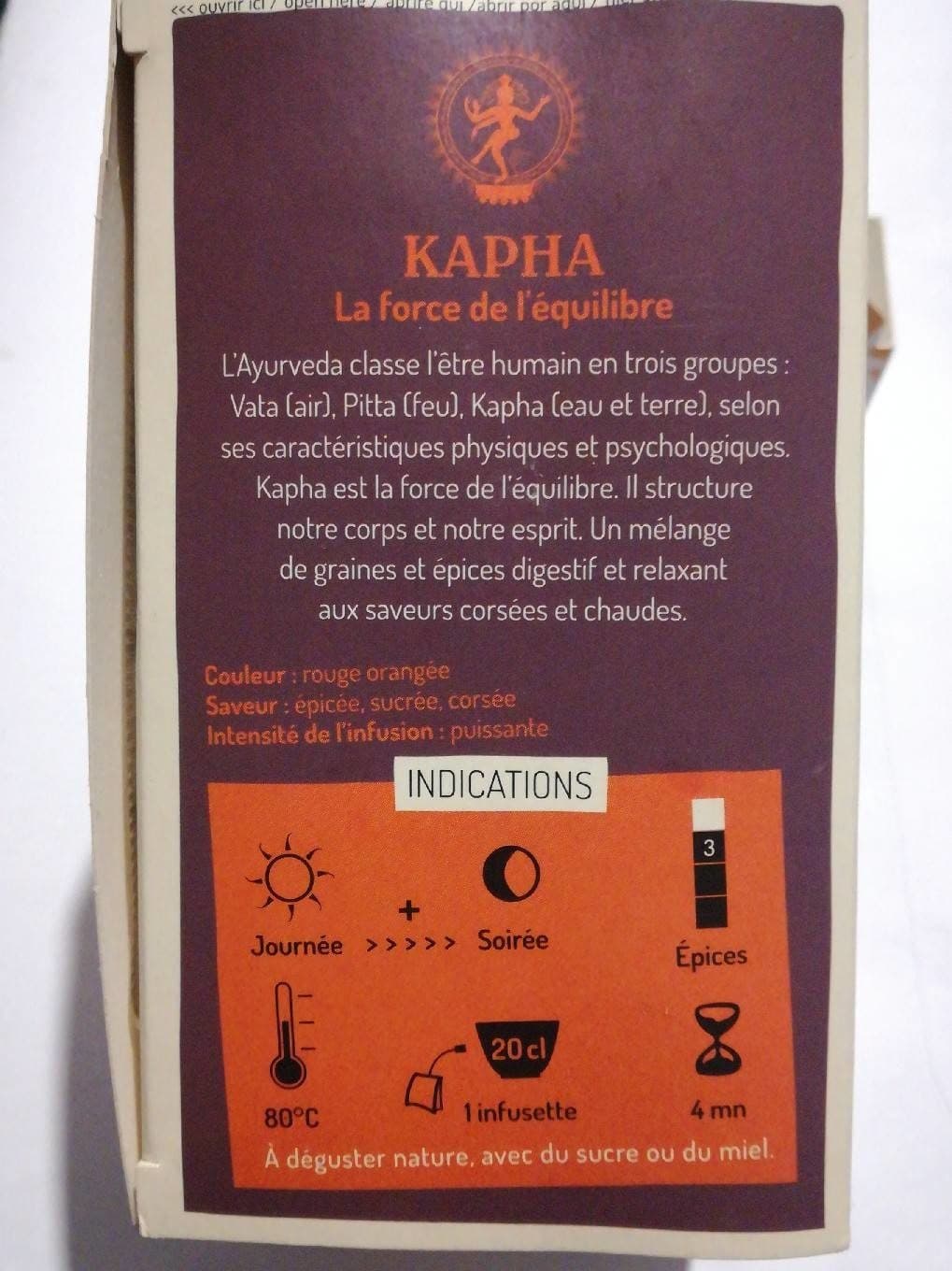 La Route des Comptoirs Kapha ;la force de l'équilibre packshot
