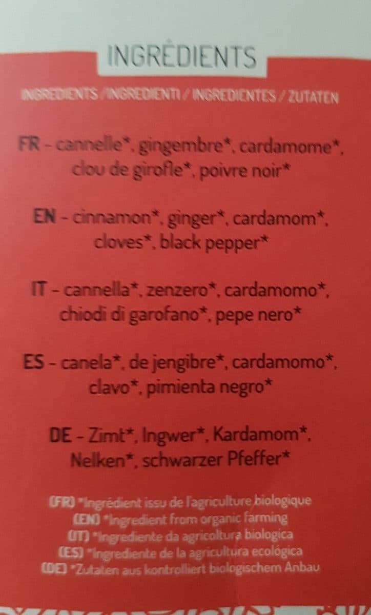 La Route des Comptoirs Infusion ayurvédique packshot
