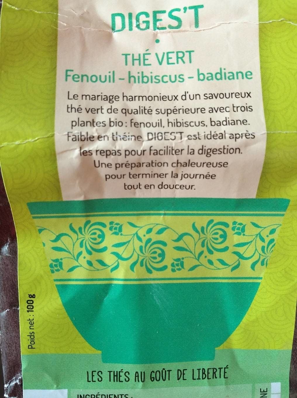 La Route Des Comptoirs Thé vert diges't packshot