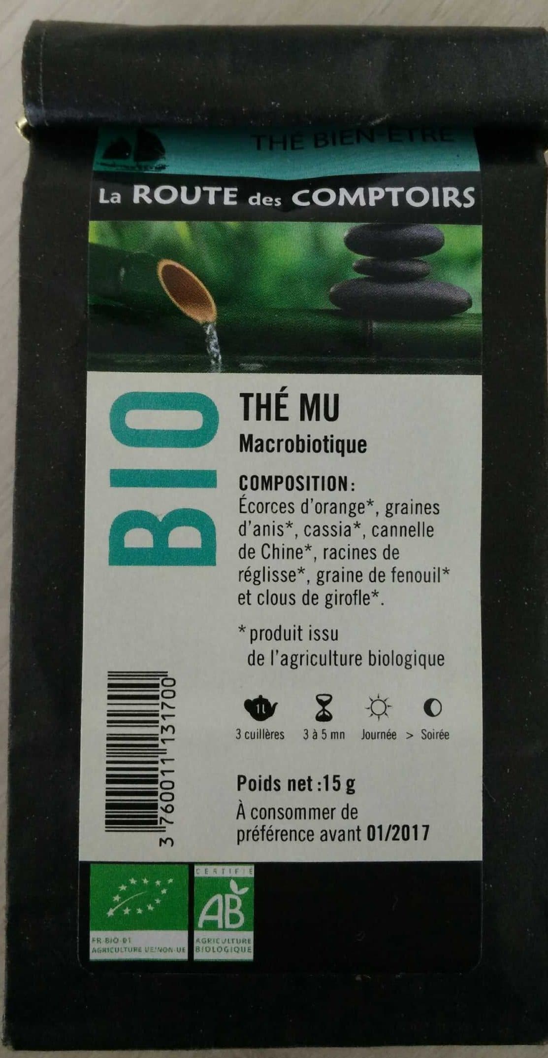 La Route des Comptoirs Thé Mu Macrobiotique packshot
