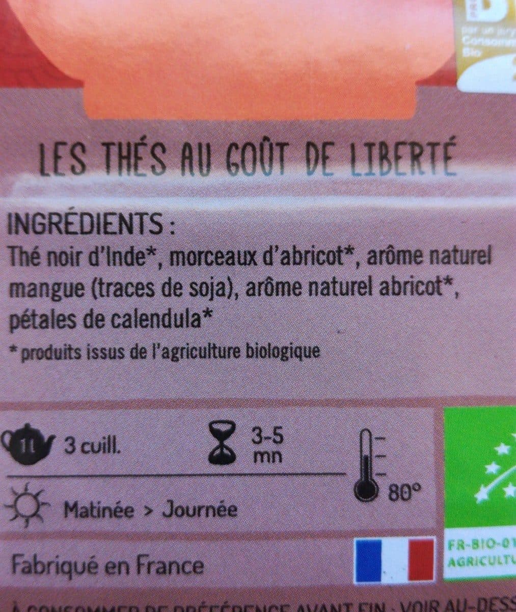 La Route des Comptoirs Thé noir abricot mangue calendula packshot