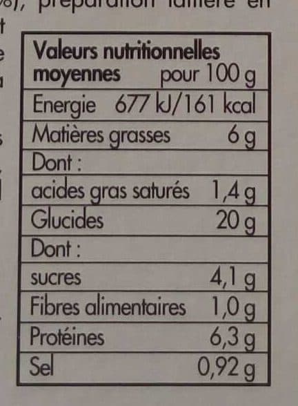 Toupargel 6 crêpes roulées jambon emmental packshot