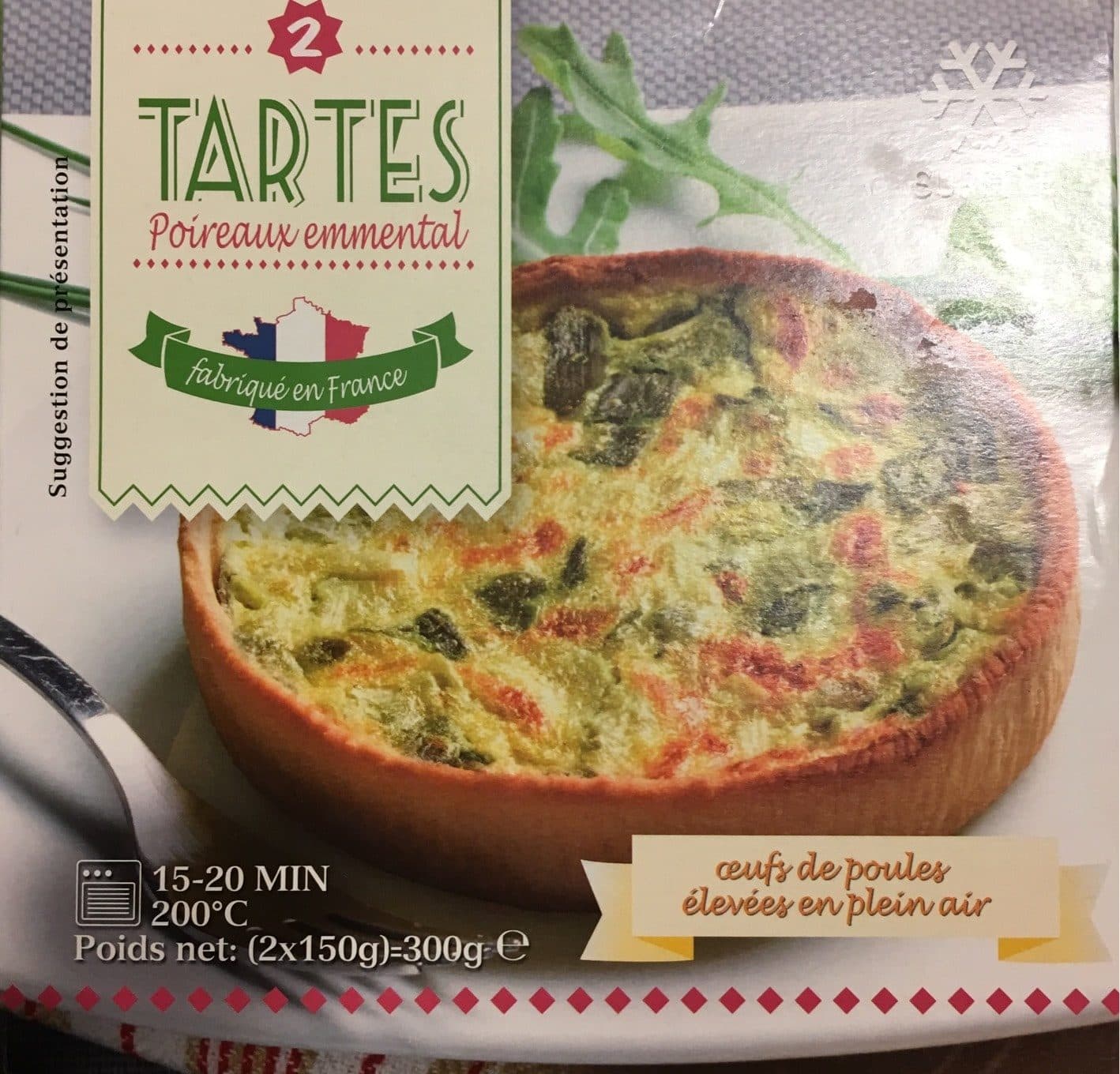 Favorina Tartes poireaux emmental packshot