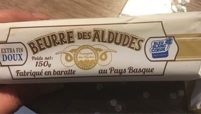 Beurre Des Aludes Beurre doux des Aldudes packshot