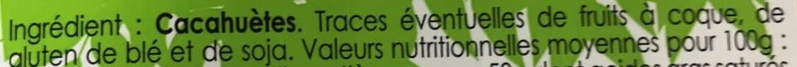 Brut de coques Cacahuètes grillées en morceaux éclat croquants packshot