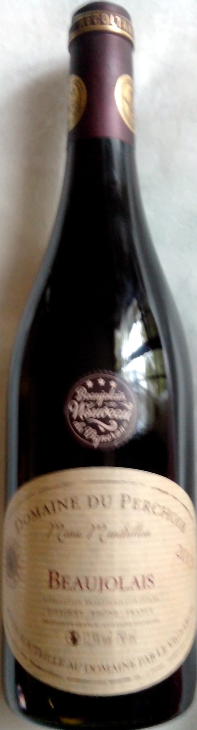 Domaine du Perchoir Beaujolais Nouveau 2013 - Domaine du Perchoir packshot