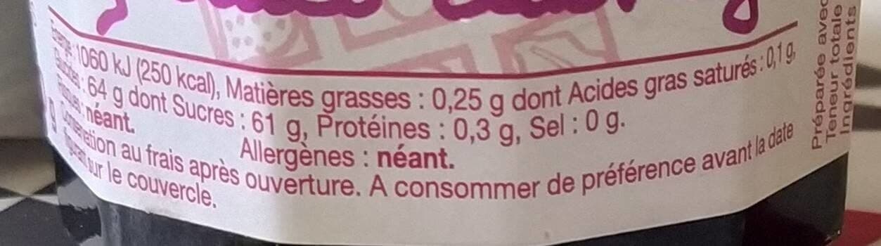 Open Food Facts Confiture Artisanale Extra Myrtilles Sauvages packshot