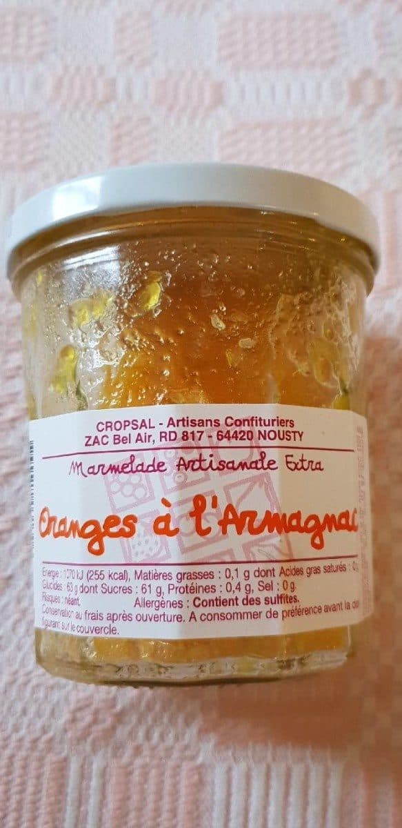 Open Food Facts Marmelade d'oranges à l'armagnac packshot