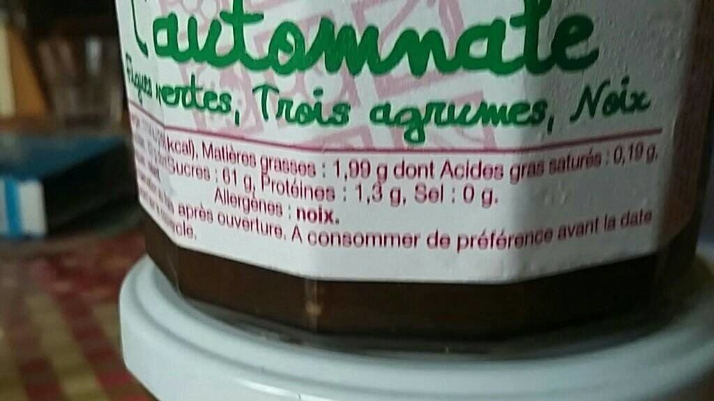 Open Food Facts L'automnale packshot