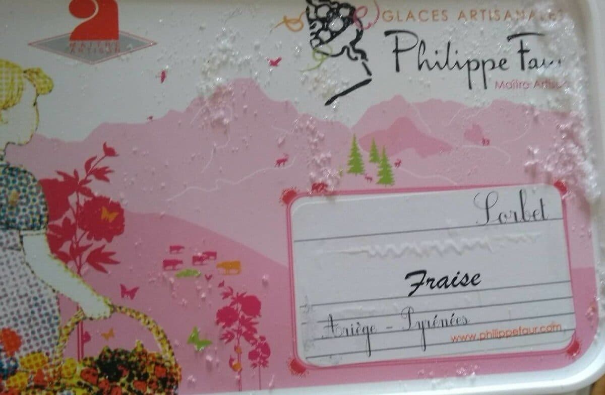 Philippe Faur Sorbet fraise packshot