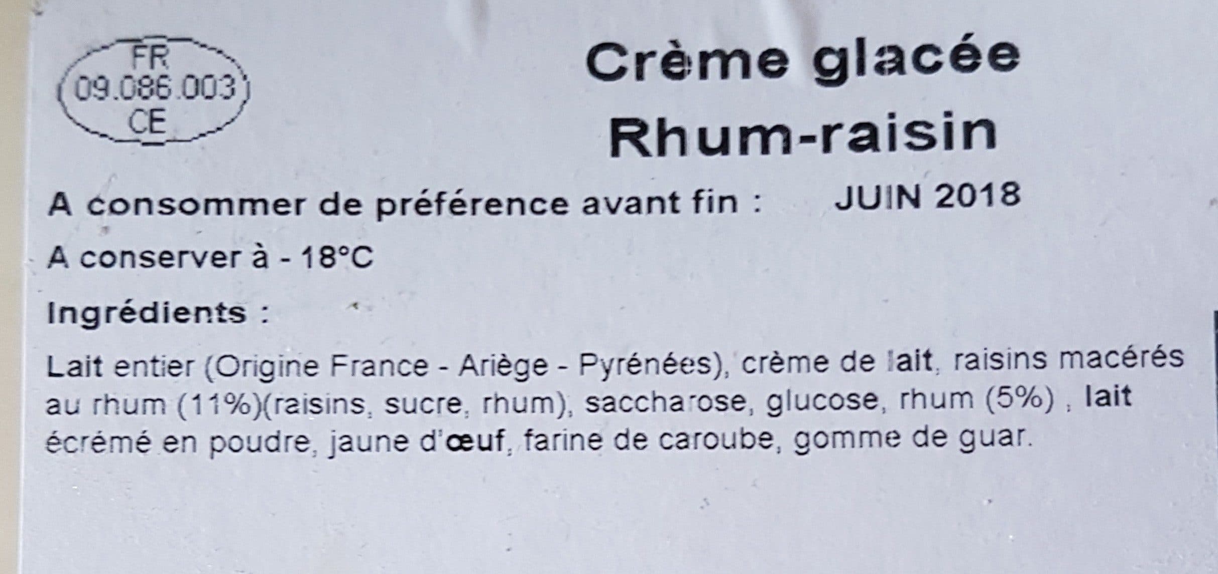 Philippe Faur Philippe Faur Crème glacée rhum raisin 750 packshot