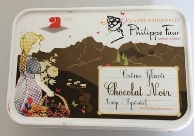 Philippe Faur Crème glacée chocolat noir packshot