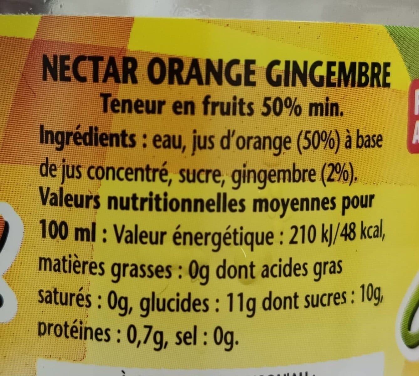 Open Food Facts Orange gingembre packshot