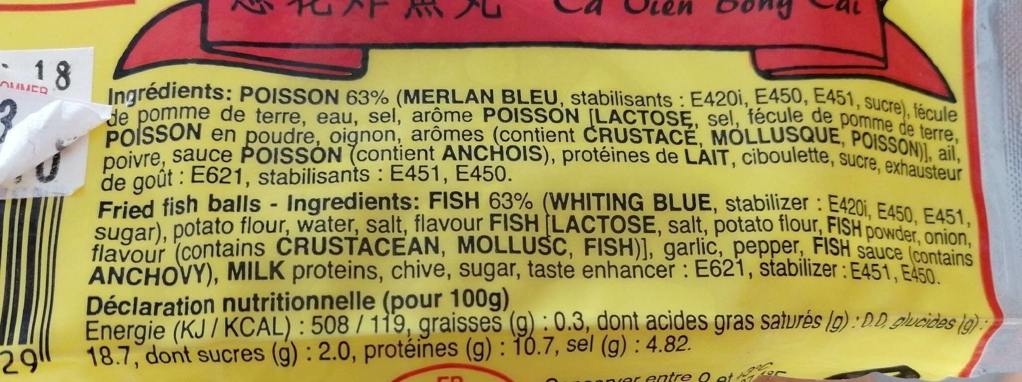 Open Food Facts Boulettes de poisson frites packshot