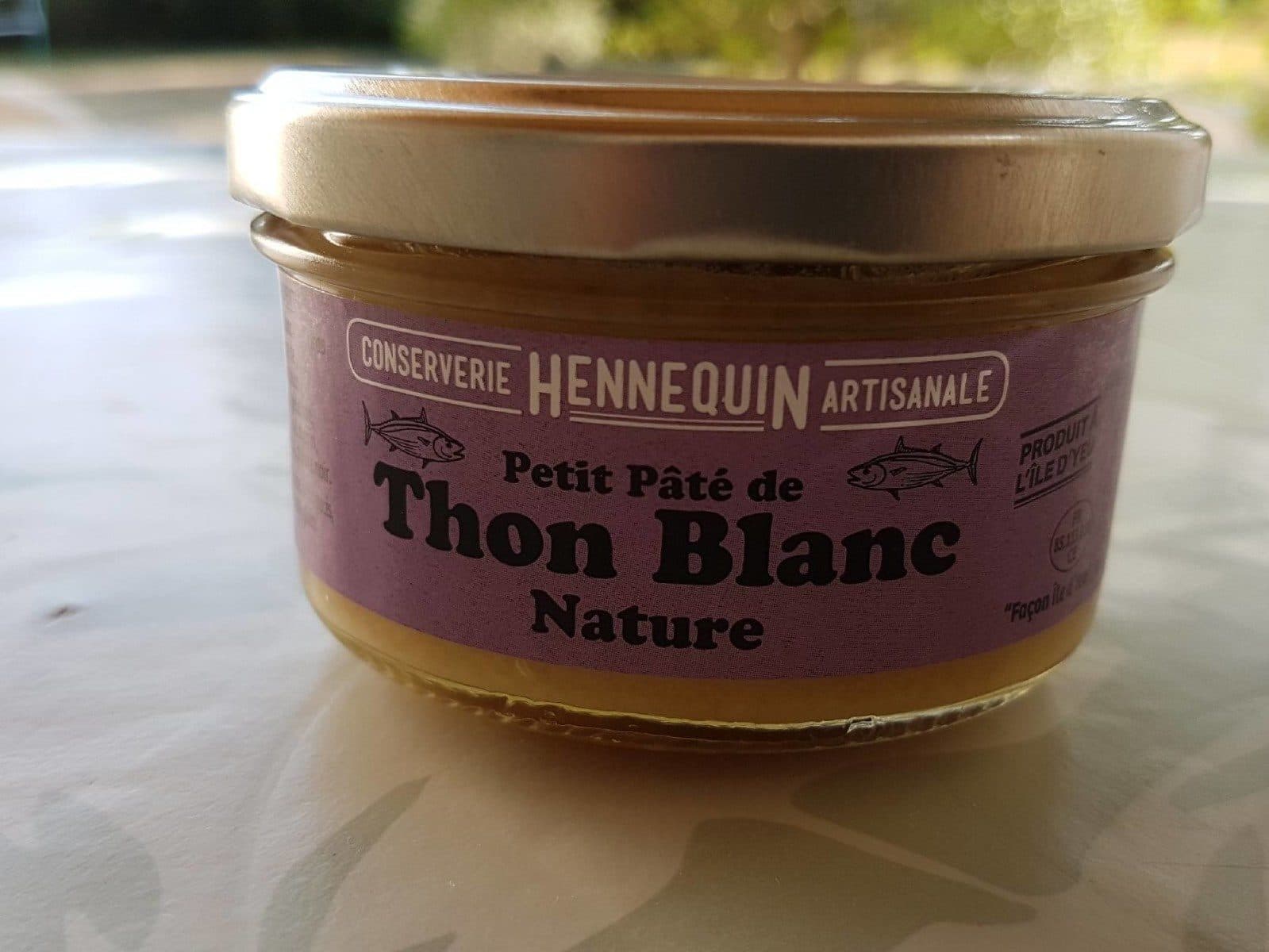 Hennequin Pâté de thon blanc nature packshot