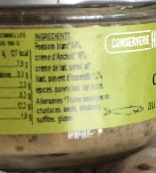 Hennequin Rillettes d'anchois au poment d'Espelette packshot